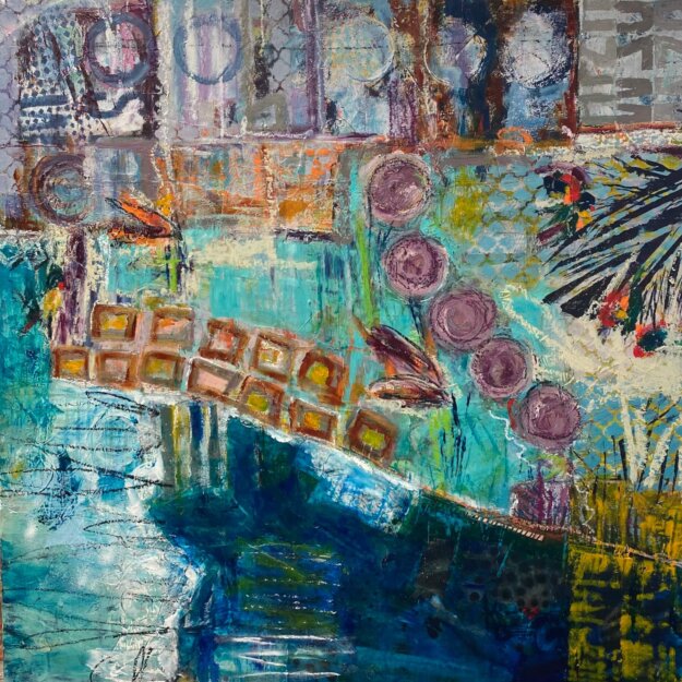 Oyster shells purple rust river everglades tropical rustic evocative